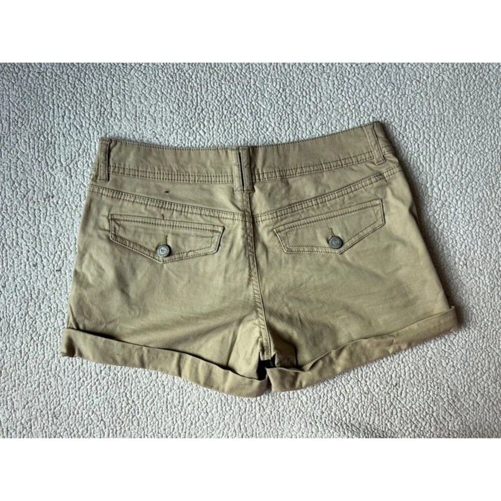 Y2K Style Aeropostale Tan Mini Twill Cargo Shorts Womens 4